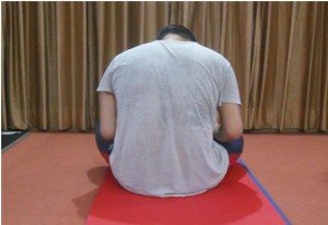 Wrong Sitting Posture - Rear View