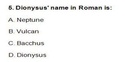 5 Image Names of Greek gods and goddesses in Roman
