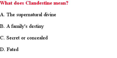 1 Clandestine Quiz