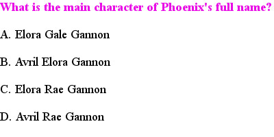 1 Phoenix Quiz