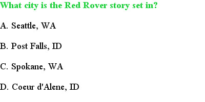 6 Red Rover Quiz