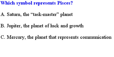 4 Pisces Quiz Questions