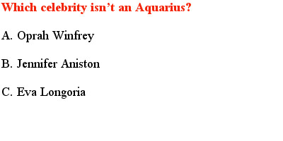 6 Aquarius Quiz Questions