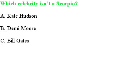 6 Scorpio Quiz Questions