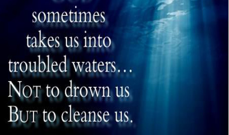 Deep troubled waters in life: the analogy