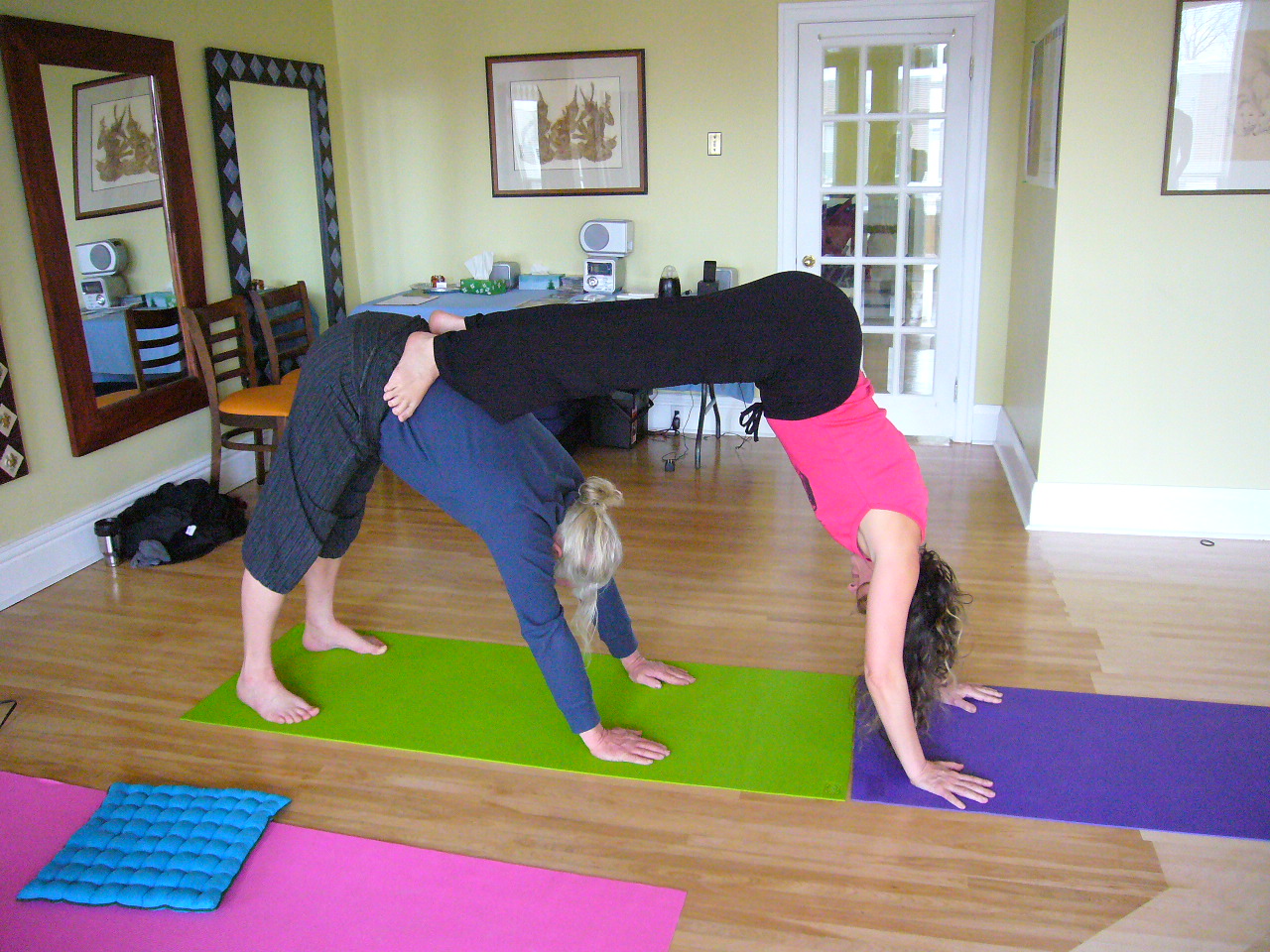 Practicing Yoga With Buddies