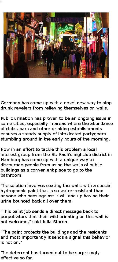 Anti-urination wall