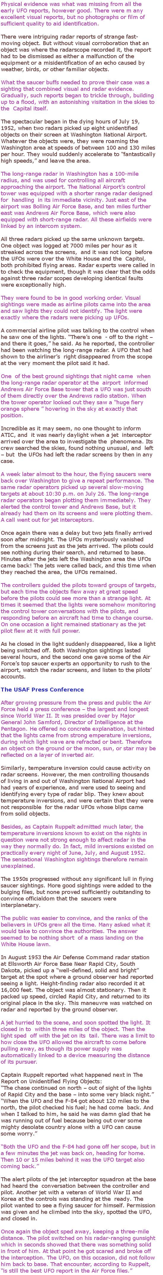 The UFO Phenomenon
