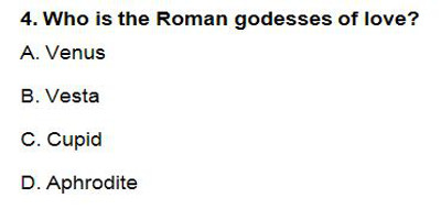 4 Image Roman gods ans Godesse