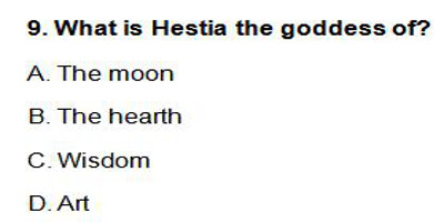 9 Image How well do you know the Greek gods goddesses