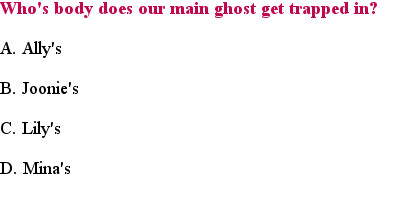 8 The Ghost and the Goth Quiz