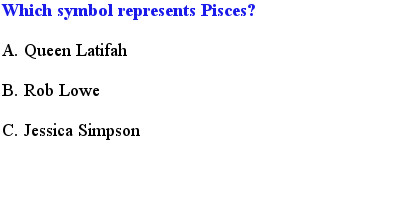 6  Pisces Quiz Questions