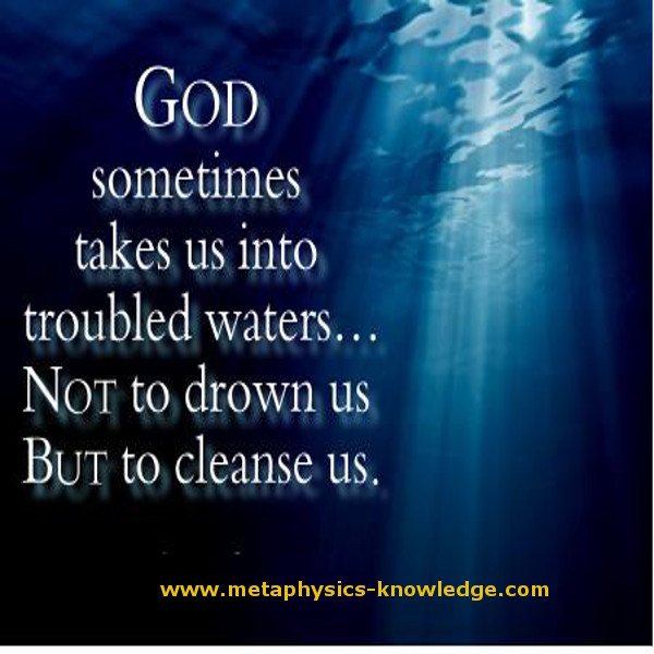 Deep troubled waters in life: the analogy