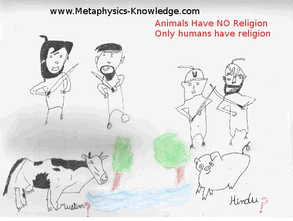 Animals Have No Religion: Humans Have!!